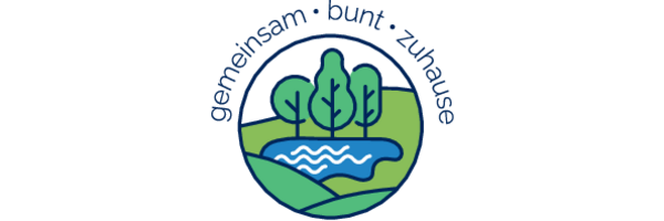 Neues Logo für das Sanierungsgebiet St. Jürgen: Die grüne Perle St. Jürgen - gemeinsam, bunt, zuhause mit Bäumen und Wasser
