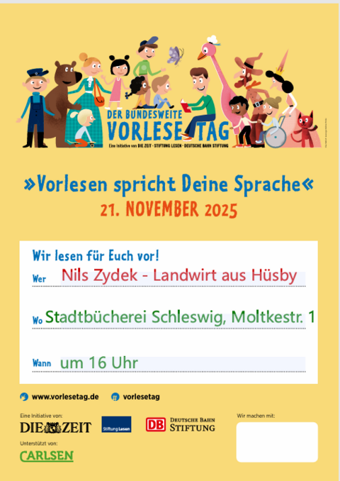 Plakat zum Bundesweiten Vorlesetag 2025