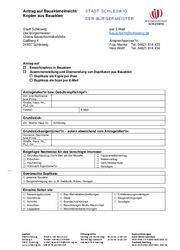 Antrag auf Bauakteneinsicht/Kopie aus Bauakten
