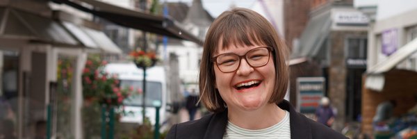 Sonja Riebandt in der Schleswiger Ladenstraße