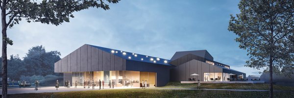 Grafik zeigt Visualisierung der Außenansicht des neuen Kulturhauses auf der Freiheit