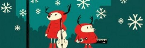 Plakat zur Aufführung "Alle Jahre wieder. Zwei Rentiere singen Weihnachtslieder" vom Theater Mär