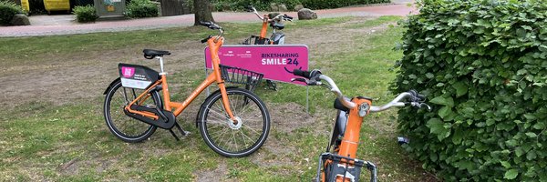 Zwei kaputte Fahrräder auf einer Wiese