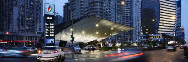 Tankstelle von Khmaladze Architects in Batumi, Georgien