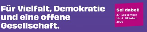 Interkulturelle Woche 2026 - für Vielfalt, Demokratie und eine offene Gesellschaft