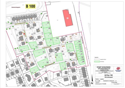 Grafik als B-Plan 100 An den Wichelkoppeln