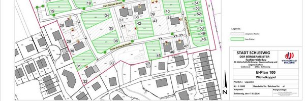 Grafik als B-Plan 100 An den Wichelkoppeln