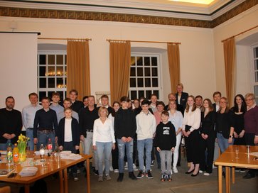 Gruppenfoto Sportler*innenehrung 2023
