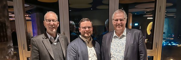 Landrat Dr. Wolfgang Buschmann, Bürgermeister Jonas Kähler und Stephan Dose anlässlich Abschlussfeier 11.02.26 im Wikingturm