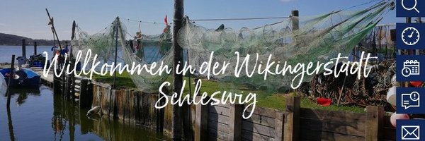 Foto eines Screenshots der neuen Homepage mit dem Titel Willkommen in der Wikingerstadt Schleswig
