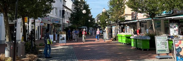 Schleswiger Ladenstraße mit Lampions