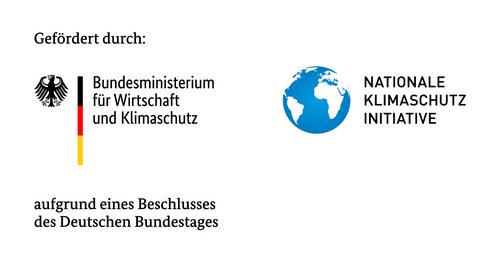 Logos Bundesministerium für Wirtschaft und Klimaschutz und Nationale Klimaschutzinitiative 