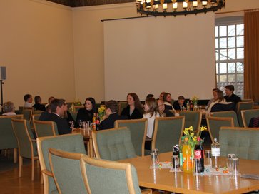 Die ersten Gäste im Ständesaal bei der Sportler*innenehrung 2023