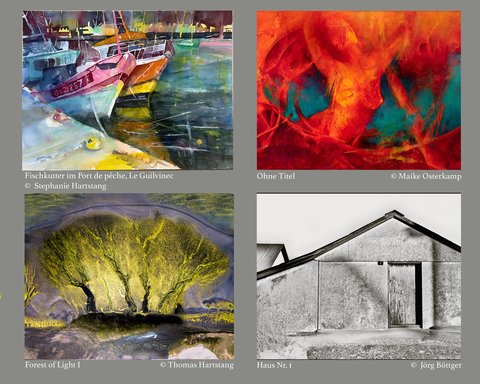 Bildcollage Sichtwechsel - Wechselschicht anlässlich einer Fotoausstellung im Stadtmuseum