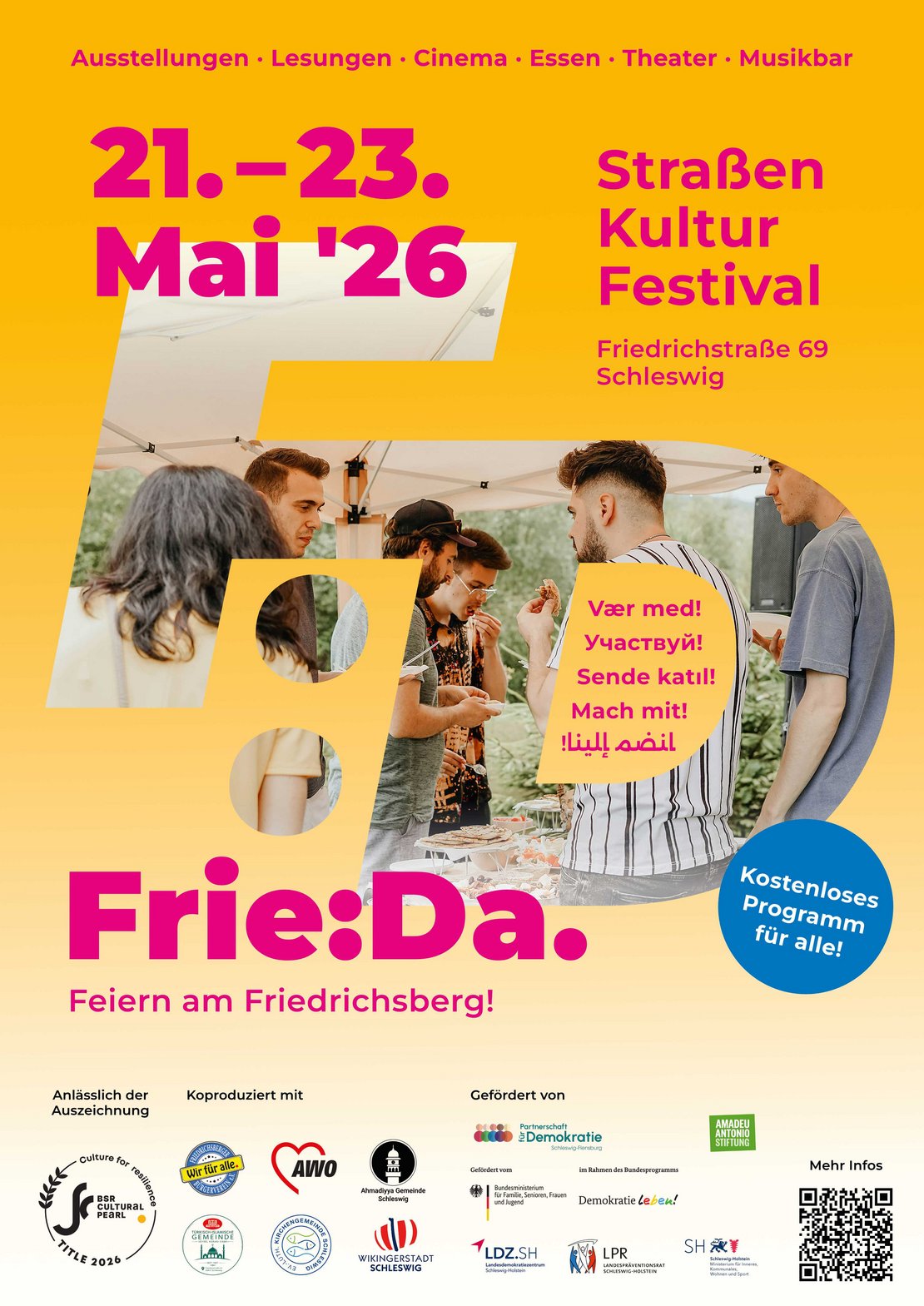 Veranstaltungsplakat Frie:Da