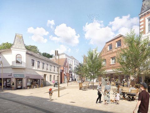 Visualisierung Kornmarkt in Schleswig