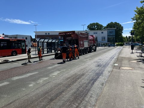 Instandsetzung Fahrbahnoberfläche auf dem Stadtfeld